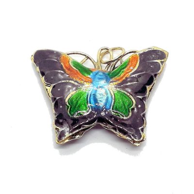 cloisonne-hanger-handmade-filigraan-vlinder-donker-paars