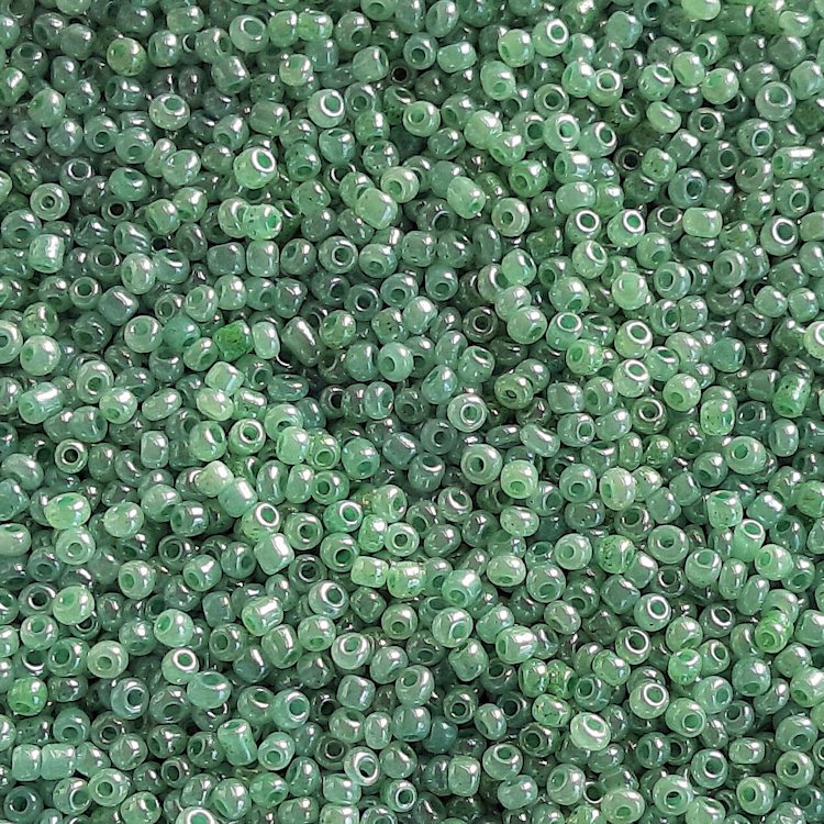 rocailles-glanzend-mint-groen