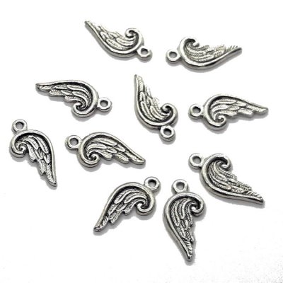 metalen-bedel-vleugel-zilver
