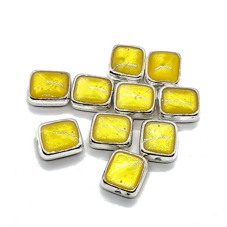 acryl-kralen-plat-rechthoekig-geel