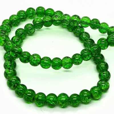 crackle-glaskralen-groen-rond-10mm