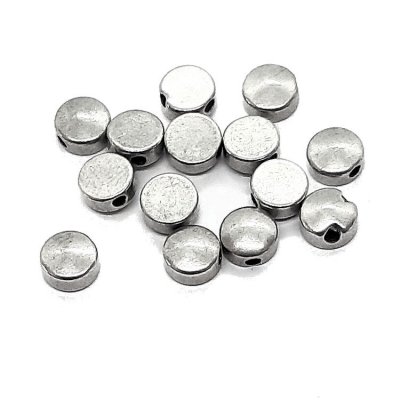 DQ-kralen-plat-rond-6mm-antiek-zilver