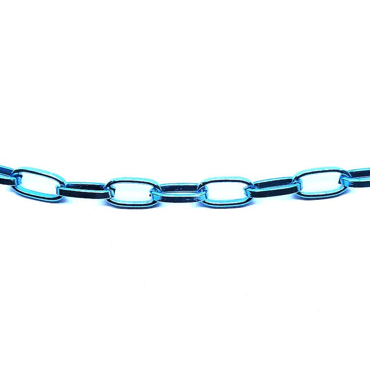 aluminium-schakelketting-aqua-blauw-10mm