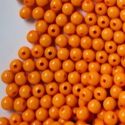 acryl-kralen-6mm-oranje-opaque