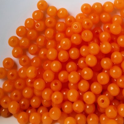 acryl-kralen-6mm-oranje-semi-opaque
