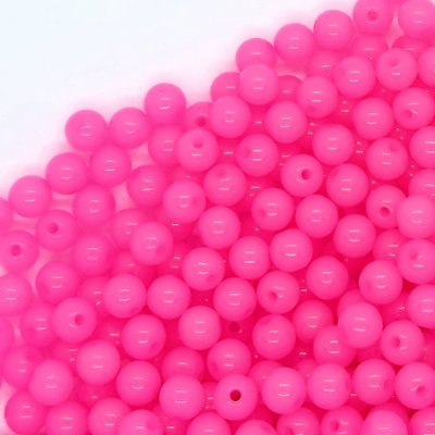 acryl-kralen-8mm-fluor-roze-semiopaque