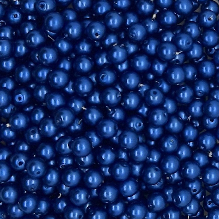 DQ-glasparels-4mm-Sapphire-blauw-mat