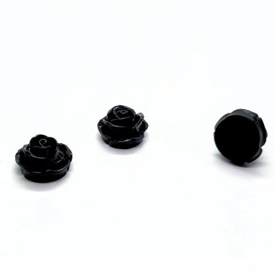 acryl-kralen-roosjes-zwart
