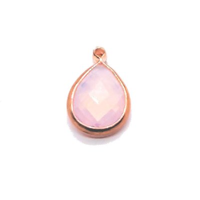 SQ-super-quality-glashanger-druppel-roze-opal-in-rosu00e9-goud