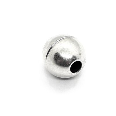 DQ-magneetsluiting-bol-voor-rond-leer-4mm-zilver