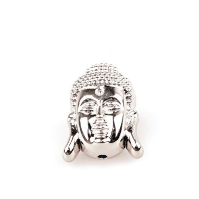 Buddha kraal zilver metallook