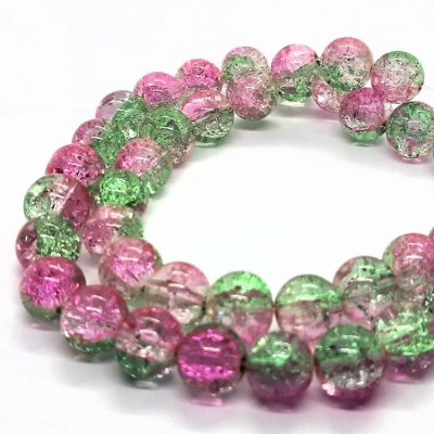 crackle-glaskralen-groen-roze-rond-10mm