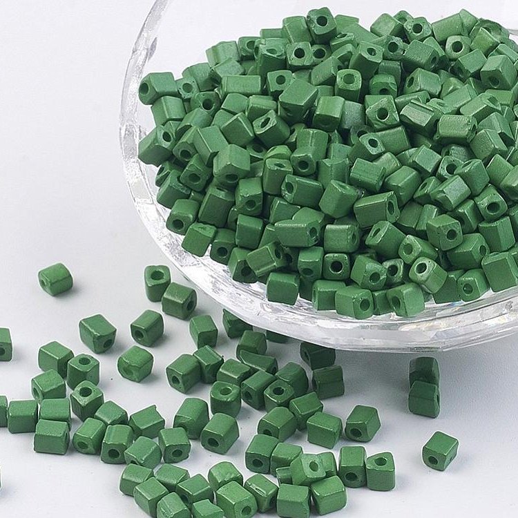 rocailles-cube-donker-groen