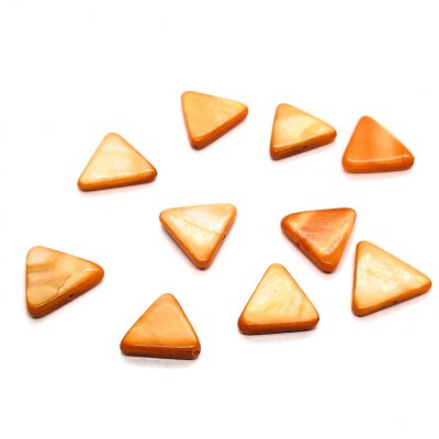 schelpkralen-driehoek-15mm-parelmoer-oranje