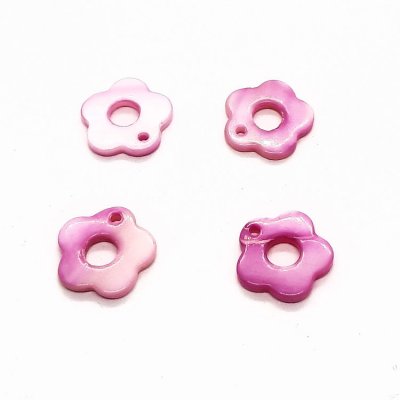 schelphanger-bloem-12mm-parelmoer-roze