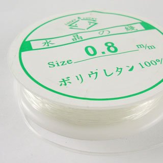 elastiek transparant 0,8mm dik