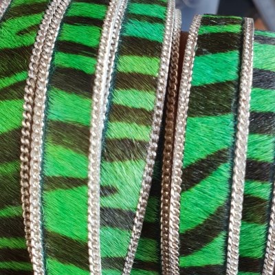 leervacht-zebraprint-groen