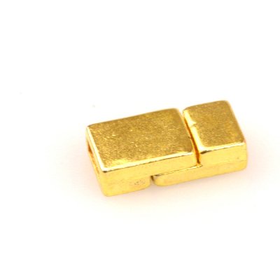 Magneetsluiting goud voor plat leer
