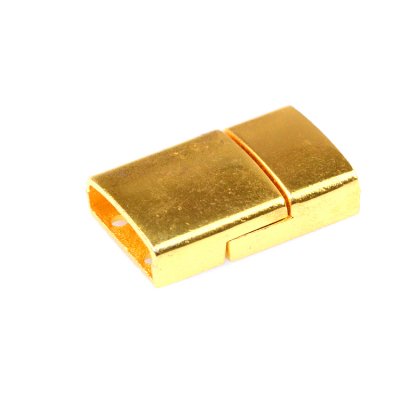 magneetsluiting goud voor leer 14mmx3mm