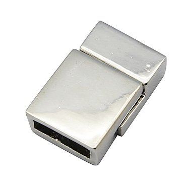 magneetsluiting platinum zilver rijggat 10x3mm