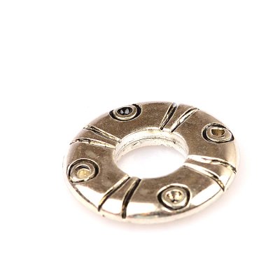 metallook ring tussenzetsel zilver