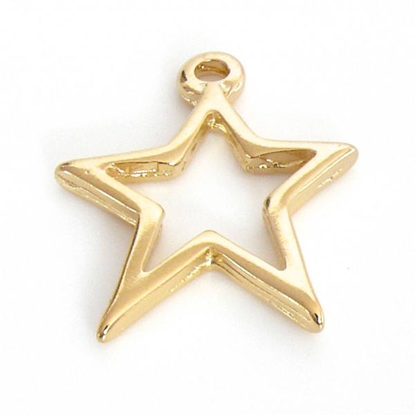 Bedel ster 25x32mm, DQ Goud