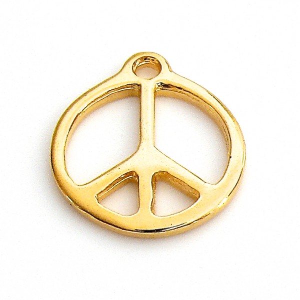 DQ bedel peace, 21x24mm, Goud