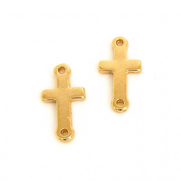 Tussenzetsel kruis 15mm, DQ Goud