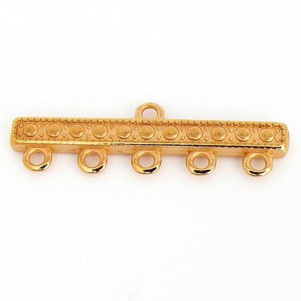 Verdeler met 5 ringen, 11x39mm, Goud