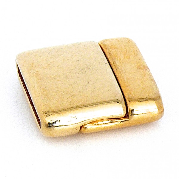 Magneetsluiting voor 20mm breed leer, DQ Goud