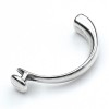 Halve armband met knop, DQ Antiek Zilver - Afbeelding 3