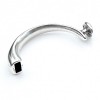 Halve armband met knop, DQ Antiek Zilver - Afbeelding 2