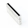 DQ magneetsluiting 2,5x40mm, Antiek zilver - Afbeelding 2
