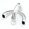 Halve armband voor Regaliz leer, DQ Antiek Zilver