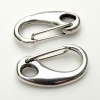 Musketonsluiting large, 17x33mm, Antiek zilver