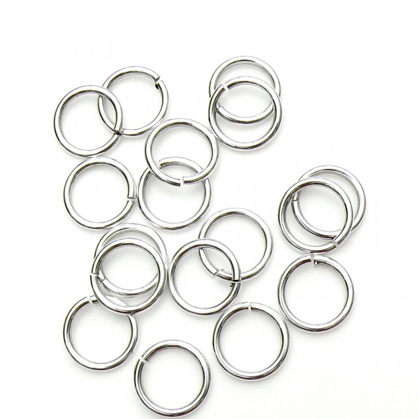 DQ verbindingsringetjes 10mm-1.2mm Antiek zilver