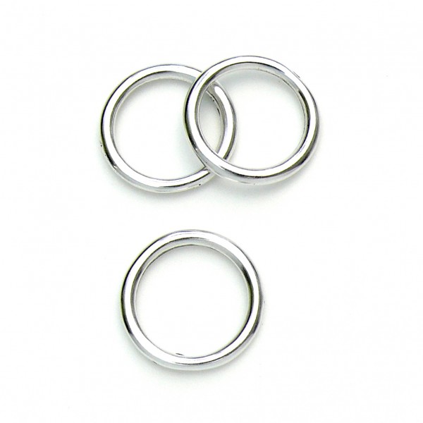 DQ gesloten ring 19mm, Antiek zilver