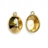 Bedel voor Swarovski 4120 (10x14mm),13x20mm, Rose goud - Afbeelding 3