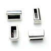 Lus component voor 10mm breed leer, DQ Antiek zilver - Afbeelding 4