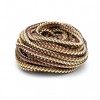 Geknoopt koord, rond 5mm, brown/beige