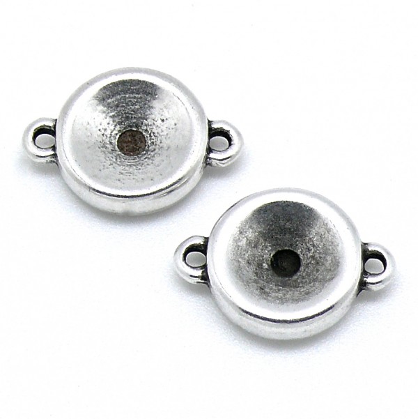 Tussenzetsel voor SS47 of Rivoli 12mm, DQ Antiek Zilver