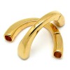 Halve armband voor Regaliz leer, DQ Goud