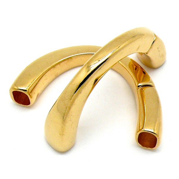 Halve armband voor Regaliz leer, DQ Goud