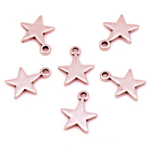Bedel ster klein, maat 12mm, Rose goud