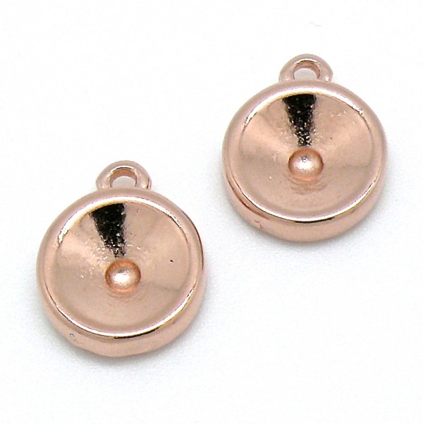 Bedel voor Rivoli 12mm, 16x19mm, Rose goud