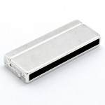 Magneetsluiting, gat 3.3x40mm, Antiek zilver - Afbeelding 2