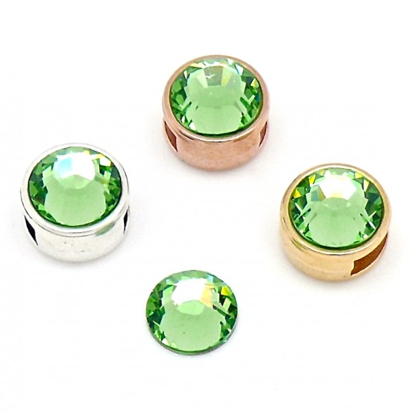 swarovski flatback ss34 peridot