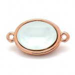 Swarovski Ovaal 4120, Crystal Powder Green, 10x14mm - Afbeelding 2