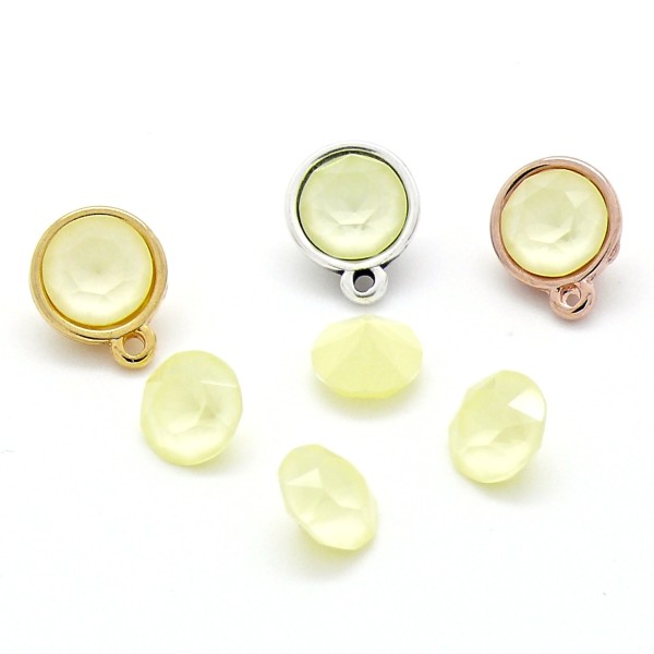 Swarovski Puntsteen SS39, Crystal Powder Yellow