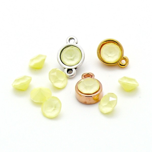 Swarovski Puntsteen SS29, Crystal Powder Yellow